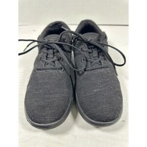 Merinos Womens Wool Runner Sneakers Black Low Top Lace Up Shoes Size 10 EU 41